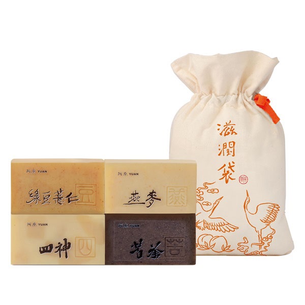 阿原（YUAN）　ソープ4点しっとりセット（ハトムギ＋リョクトウ・シジン・クチャ・オートミール）