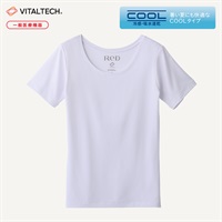 女性用：ＲｅＤバイタルテックＵ半袖ＣＯＯＬ(ホワイト／Ｓ)