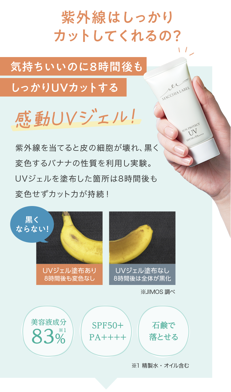 紫外線はしっかりカットしてくれるの？
