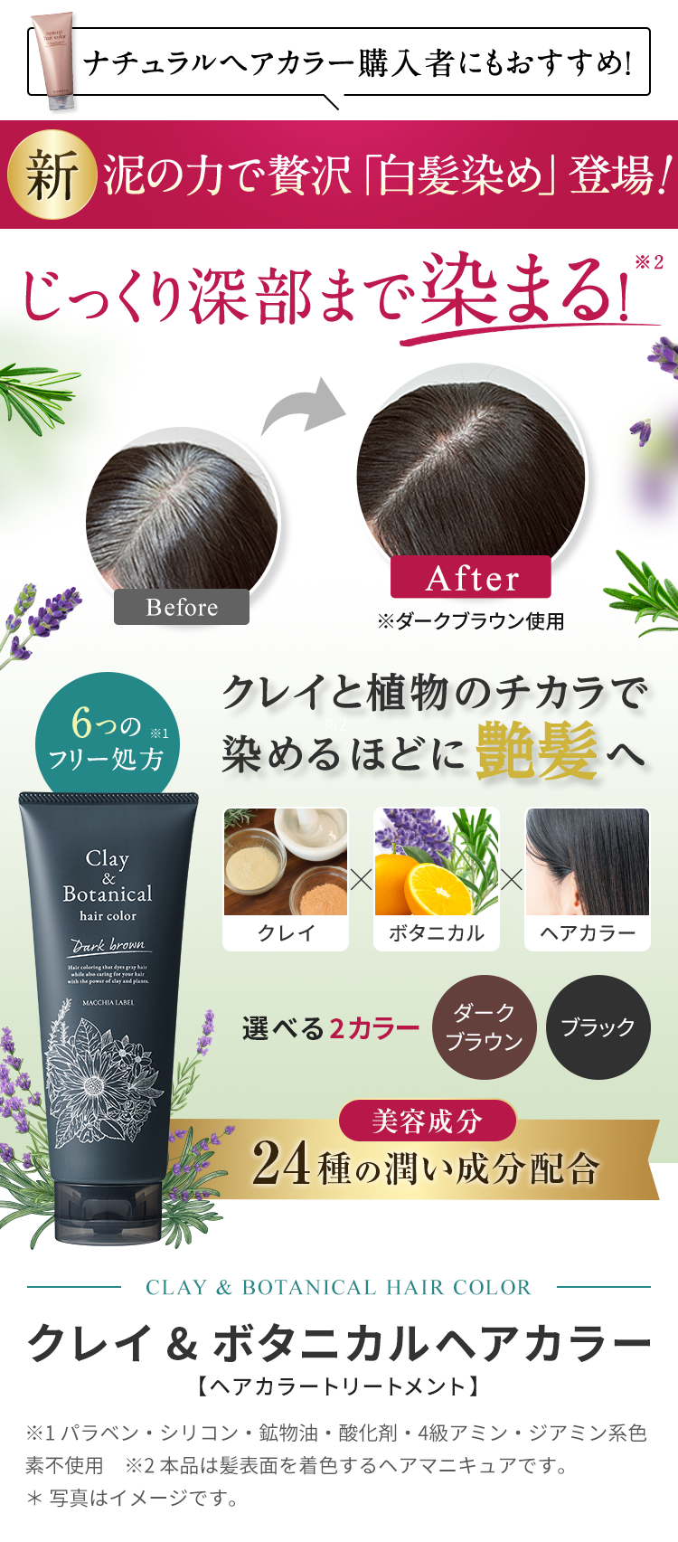 白髪 どろん クレイ&ボタニカルヘアカラー