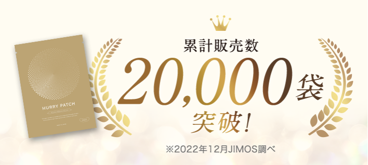 累計販売台数20,000枚突破！※2022年12月JIMOS調べ