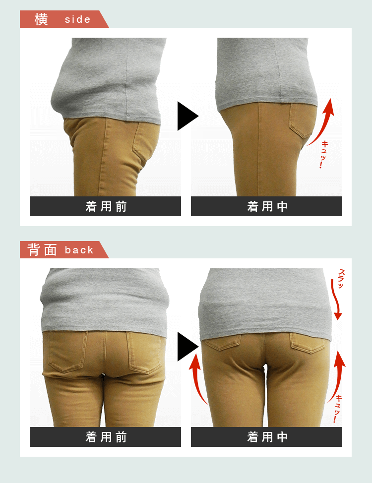着用前・着用中