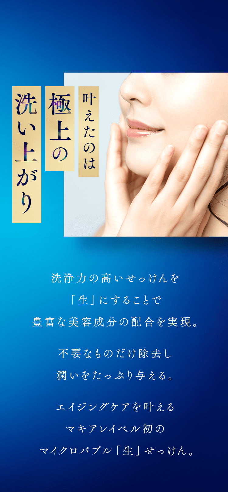 叶えたのは極上の洗い上がり