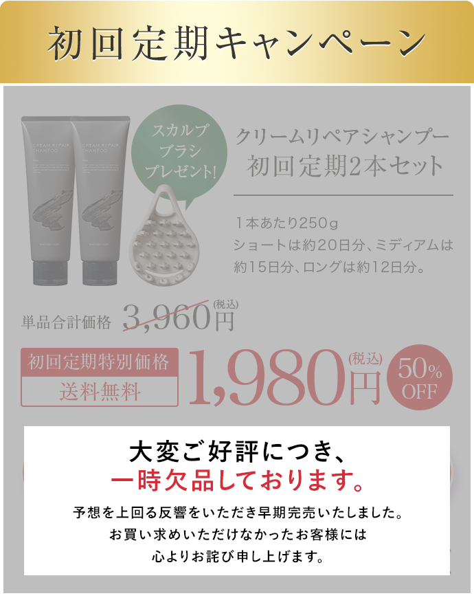 大変ご好評につき、一時欠品しております。