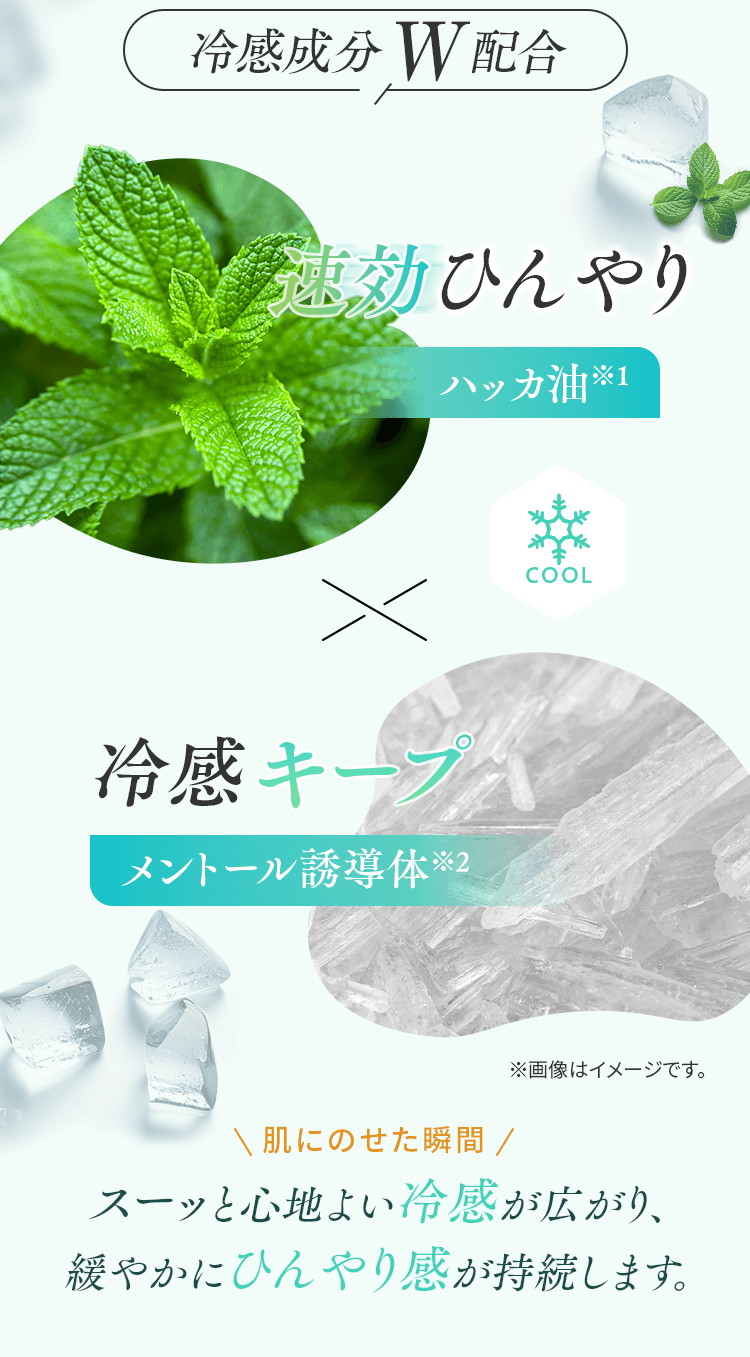 冷感成分Ｗ配合