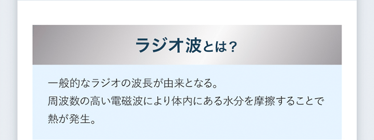 ラジオ波とは？