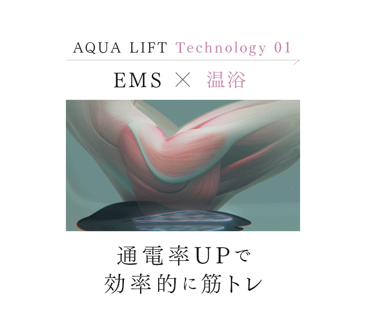 EMS×温浴 通電率UPで効率的に筋トレ