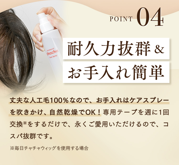 POINT04 耐久力抜群＆お手入れ簡単
