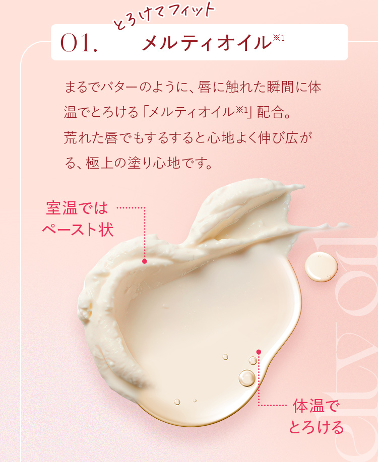 01. とろけてフィット メルティオイル※1