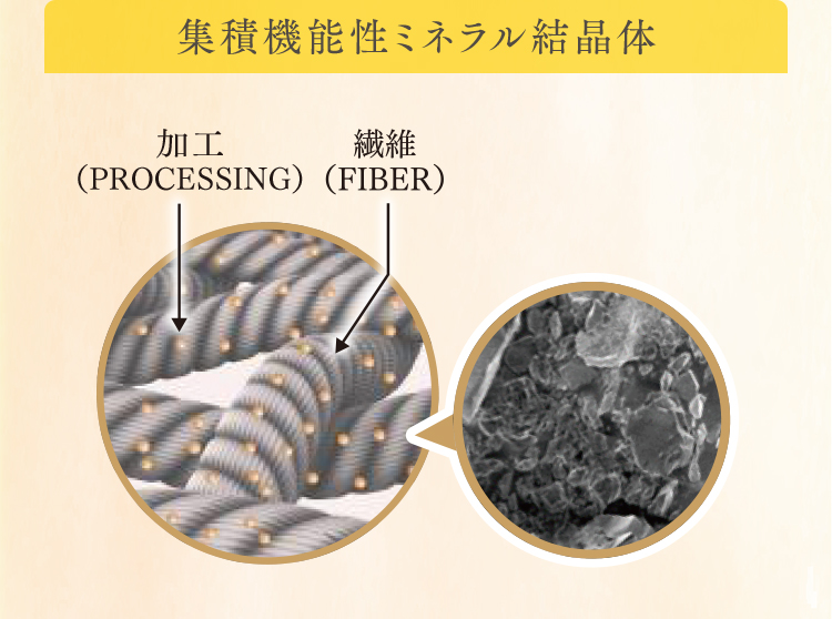集積機能性ミネラル結晶体