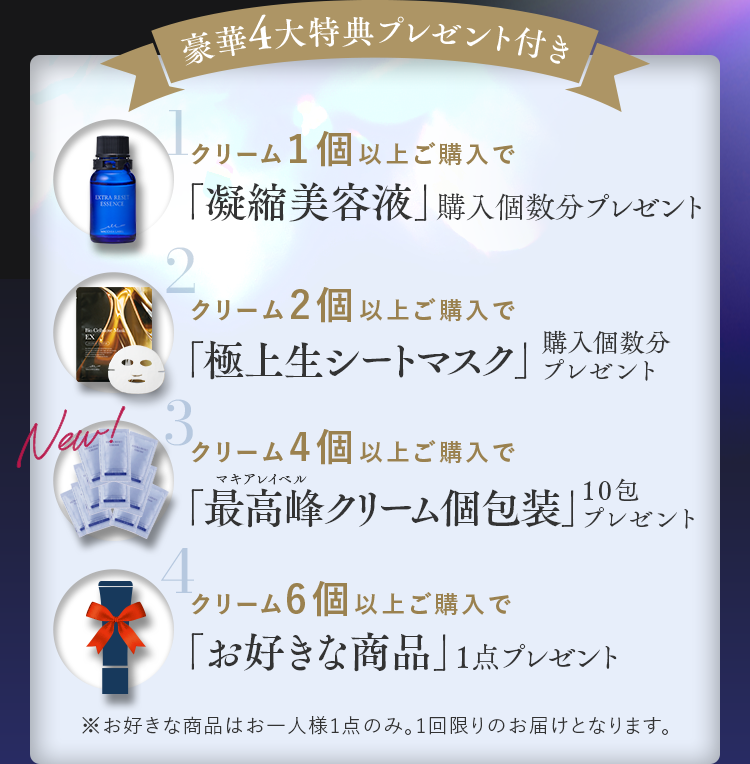 豪華4大特典プレゼント付き