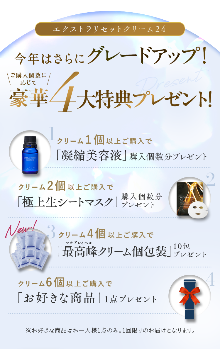 公式]クリーム エクストラリセットクリーム24