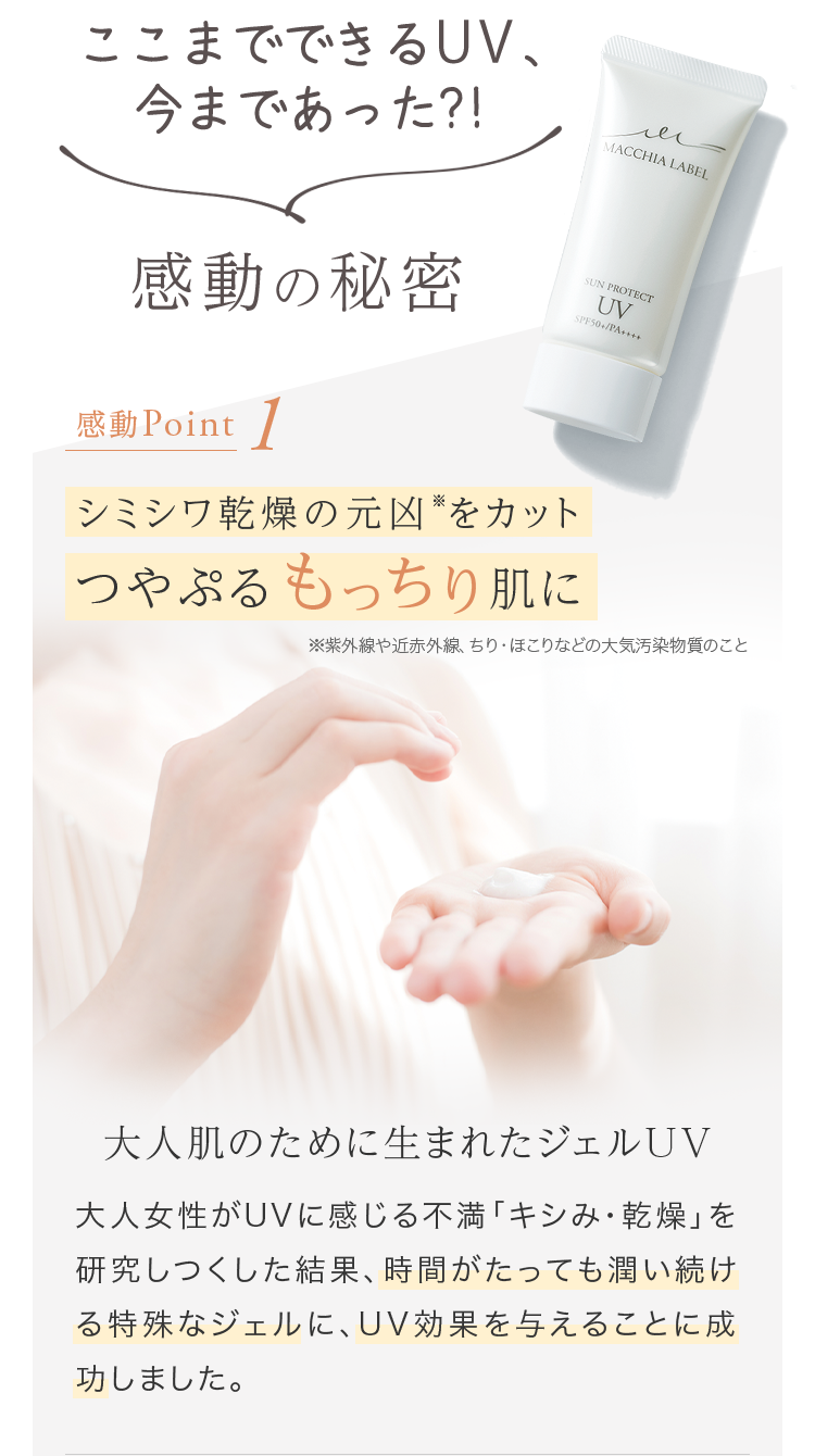 ここまでできるUV、今まであった？！ 感動の秘密