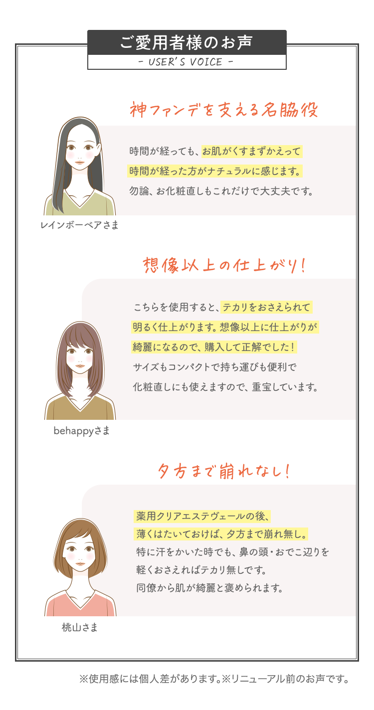 ご愛用者様のお声