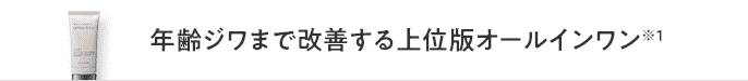 年齢ジワまで改善する上位版オールインワン※1