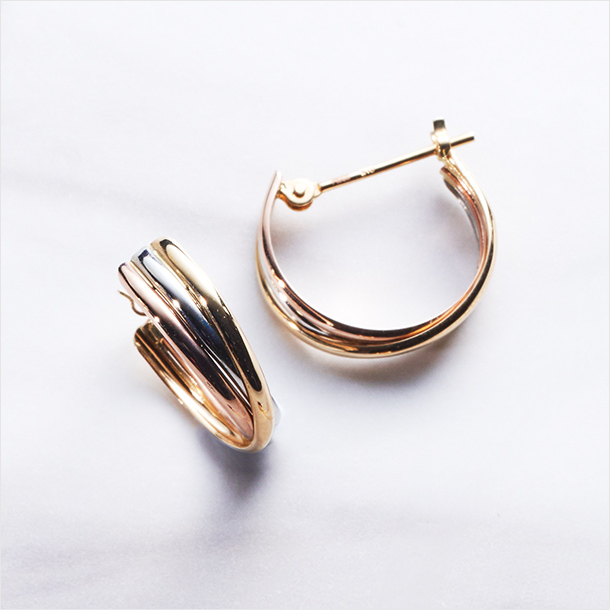 リエゾン・トロワ ゴールドピアス写真