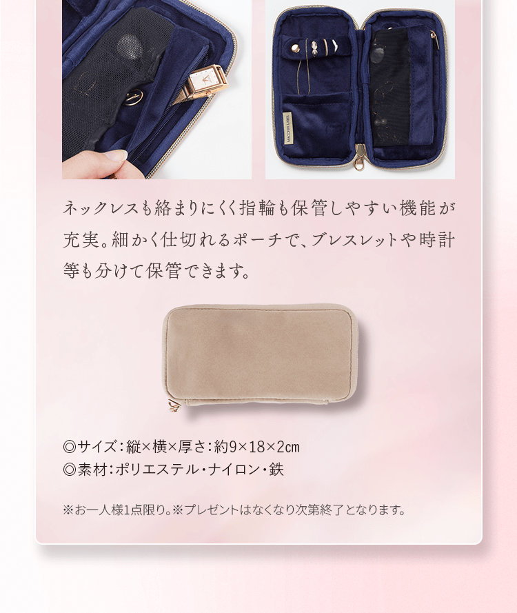 ◎サイズ：縦×横×厚さ：約9×18×2cm ◎素材：ポリエステル・ナイロン・鉄 ※お一人様1点限り。※プレゼントはなくなり次第終了となります。