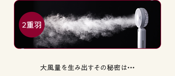 大風量を生み出すその秘密は・・・