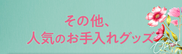 その他、人気のお手入れグッズ