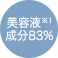 美容液※1 成分83%